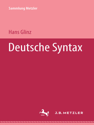 cover image of Deutsche Syntax